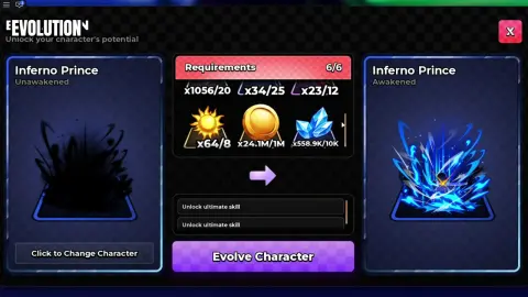 Rin Okumura awakening menu