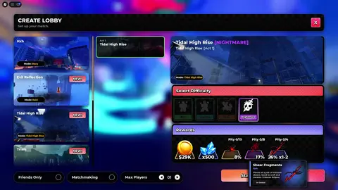 Tidal High-Rise: Nightmare rewards