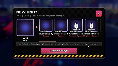 Ye-0: claim and keep in storage